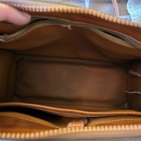 Vintage Dooney & Bourke All Weather Leather Satchel Crossbody USA Authenticated - Picture 10 of 16